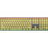 Bolivia Flag Distressed Magic Keyboard with Numeric Keypad Skin